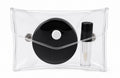 Professional Makeup Artist Touch-Up Kit– Clear PVC Cosmetic Pouch with Reusable Lip Gloss Container & Powder Container with Puff - TSA-Friendly Makeup Pouch for Weddings, Events & Travel